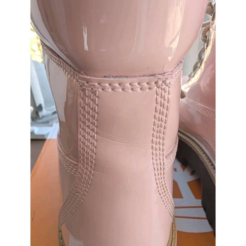 Timberland pink patent Women’s Sz 8.5 Stone Street 6 Inch Lace Waterproof Boots - Picture 7 of 14